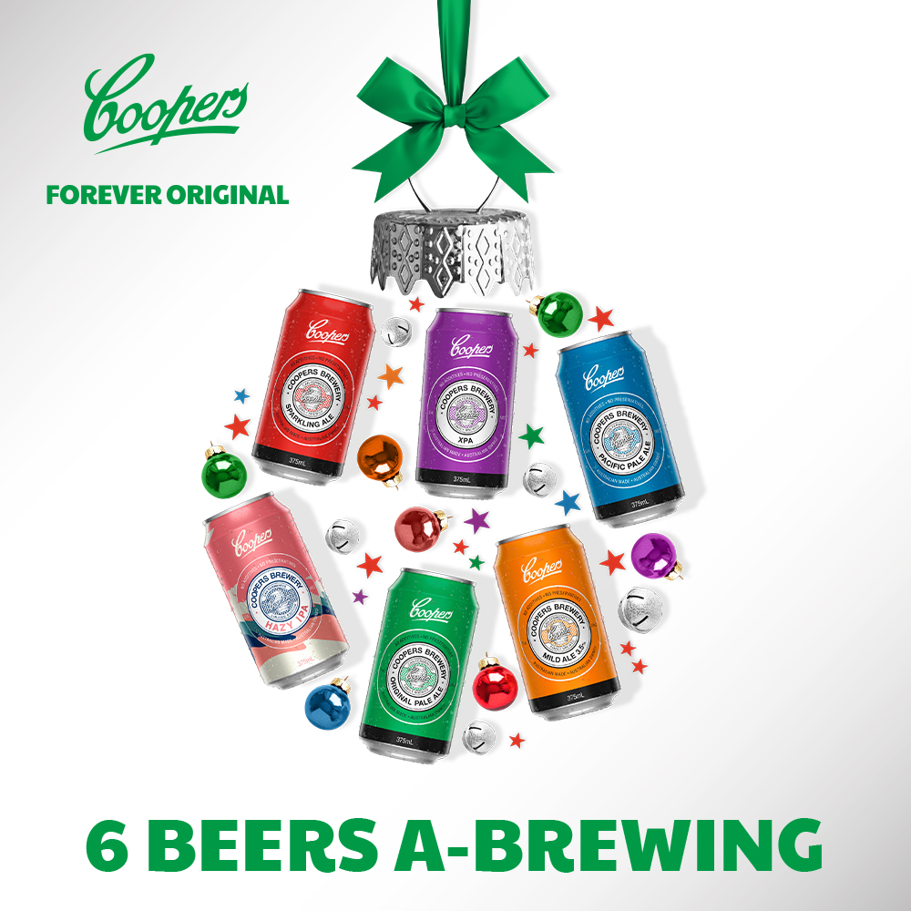 Coopers 6 Beers A-Brewing Campaign Key Visual