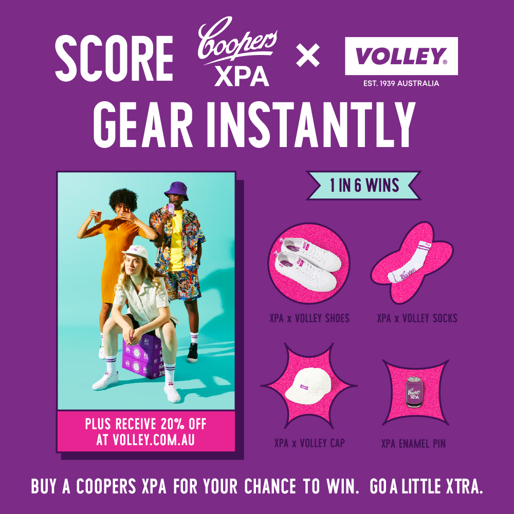 Coopers XPA Score Volley Gear Instantly 1 in 6 wins promotion