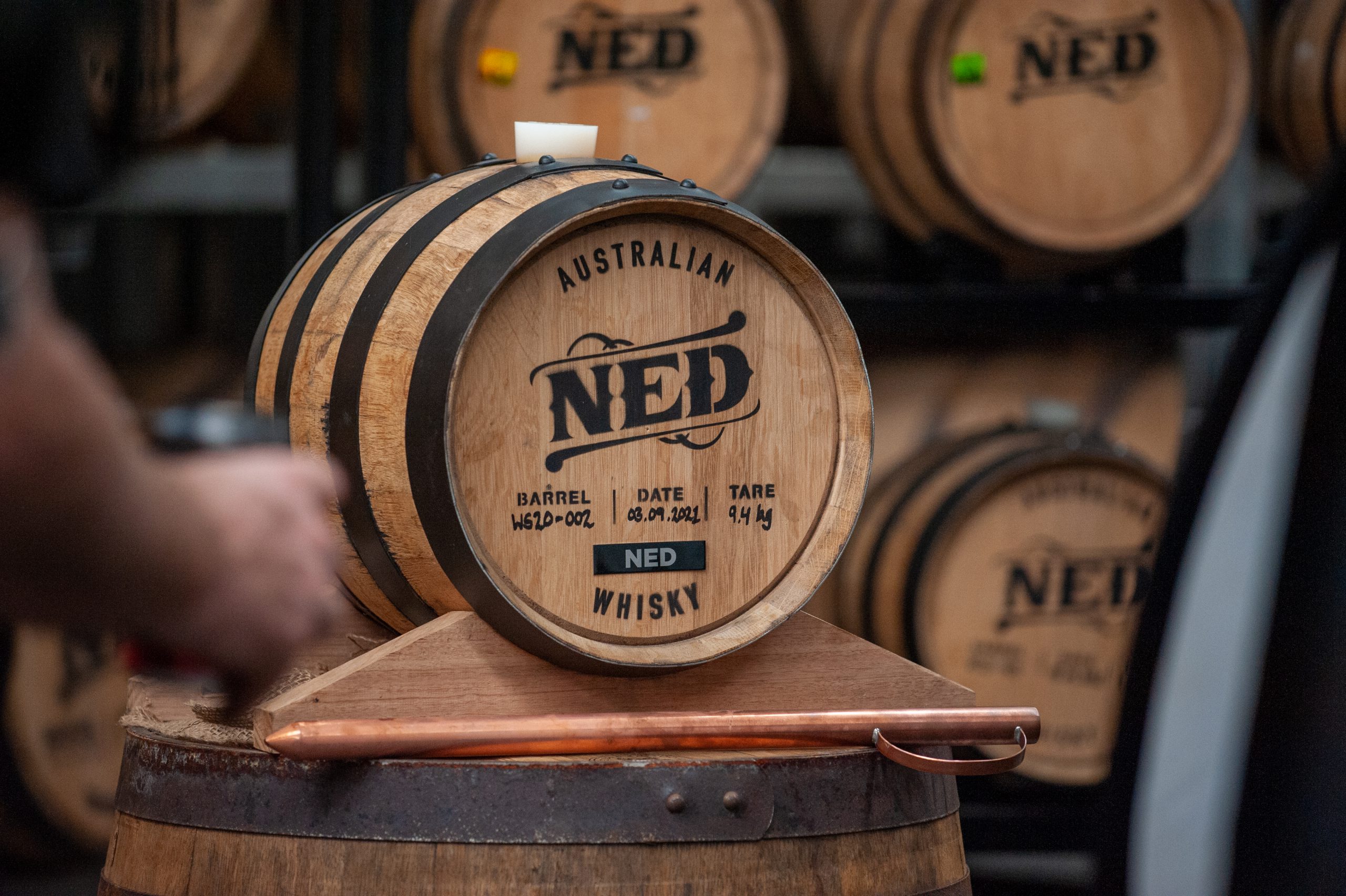 NED Whisky Barrel in barrel room