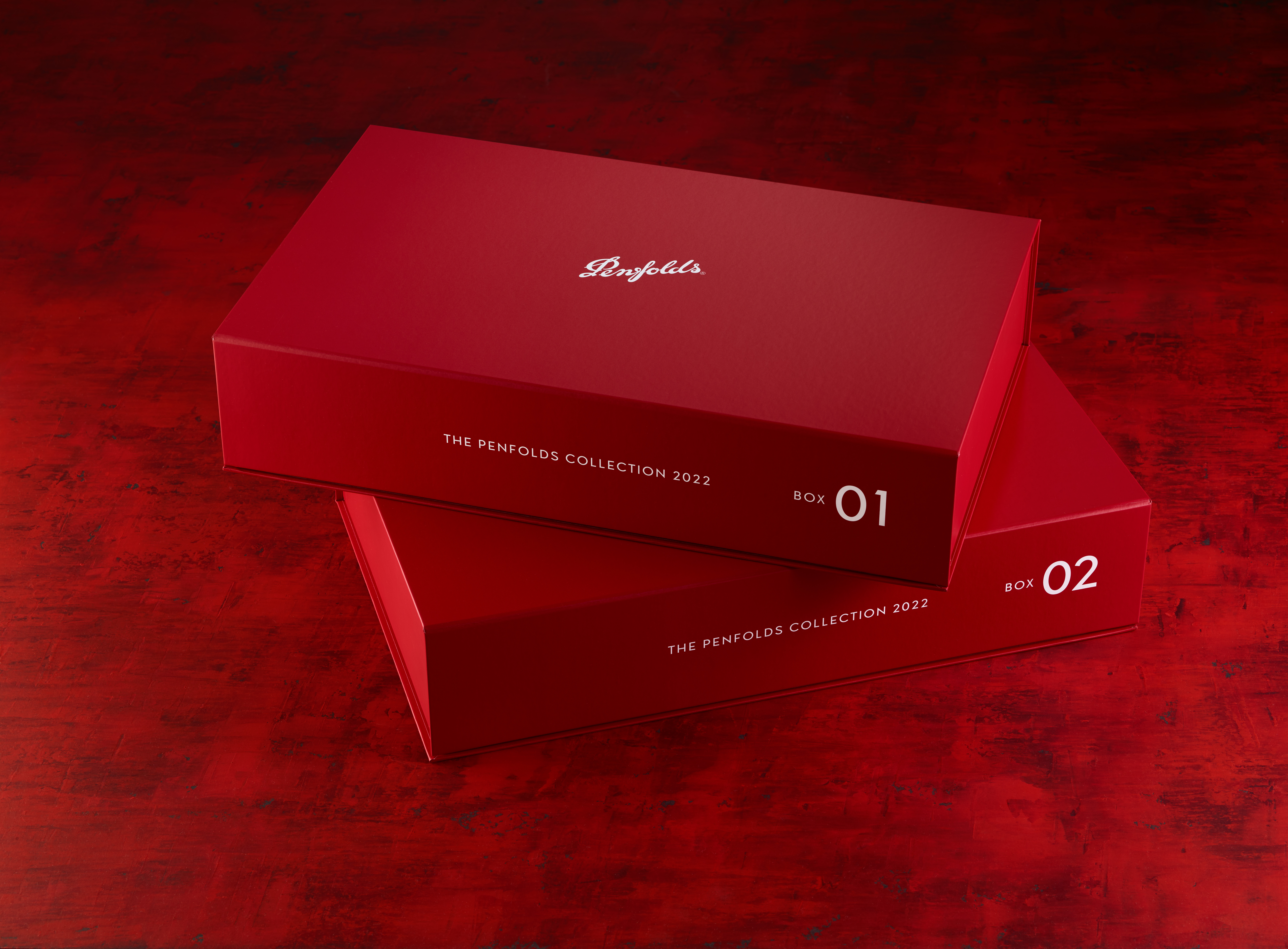 Penfolds Gift Boxes displaying the 2022 Luxury Collection