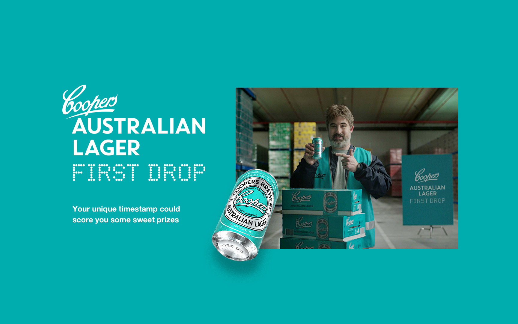 Coopers Australian Lager First Drop Promotion